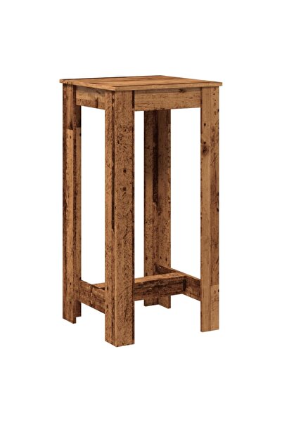 vidaxl Masă bar, lemn vechi, 51x50x103,5 cm, lemn prelucrat
