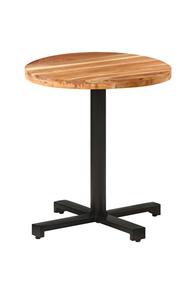 vidaxl Masă de bistro, Ø70x75 cm, lemn masiv de acacia, rotundă