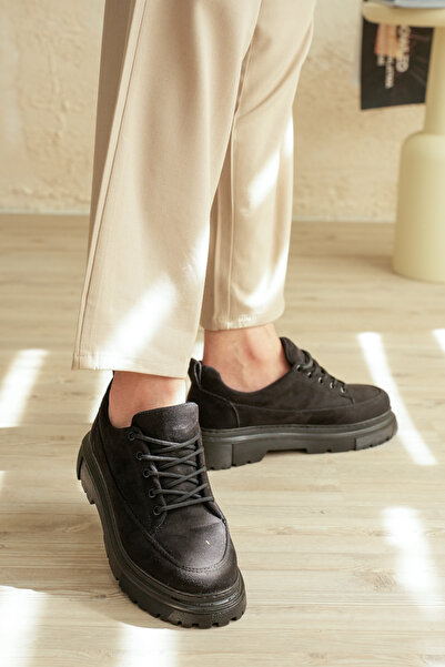 Kuback KB-702 Pantofi casual pentru bărbați din piele intoarsa, culoare carbune