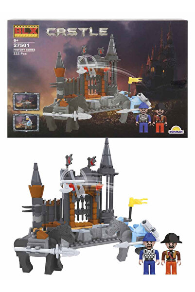 Feyza Oyuncak Historical Castle with Knight and Pirate Figures, 222 Pieces | ...