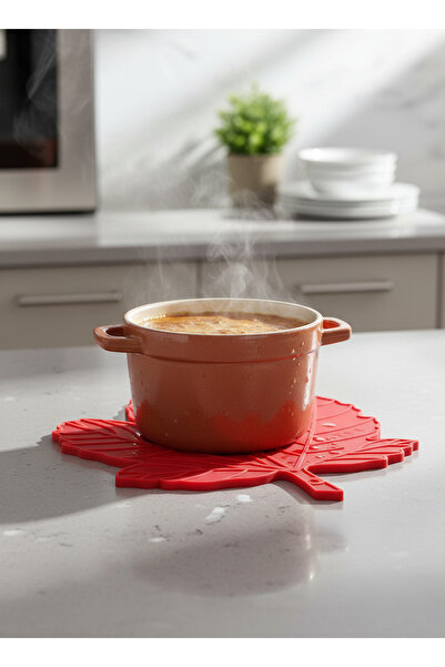 Stork Silicone Leaf Pattern Trivet - Heat Resistant Non-Slip Pot and Pan Mat ...