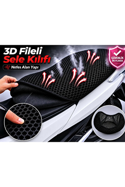 Vi Caro Husa scaun motocicleta Gilera Runner 180 Husa scaun cu plasa 3D Prote...