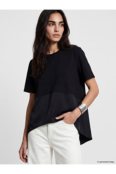 LC Waikiki Esvab • Modern & Distinctive Zero Roba Collar Women's T-Shirt