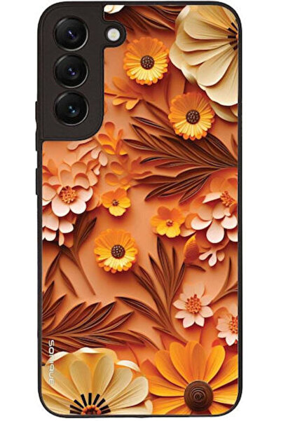 Other Θήκη Sonique Σειράς 3D Λουλουδιών για Samsung Galaxy S22 Plus Πορτοκαλί