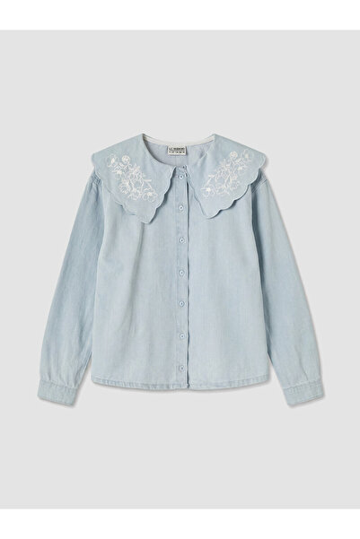 LC Waikiki Esvab • Modern & Distinctive Bebe Roba Collar Girls' Jean Shirt