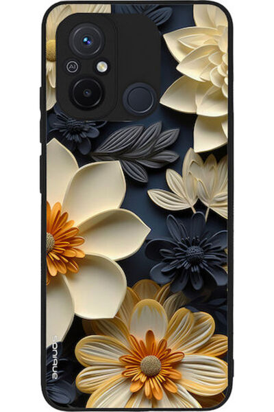 Other Θήκη Sonique Σειράς 3D Λουλουδιών για Xiaomi Redmi 12c Εκρού