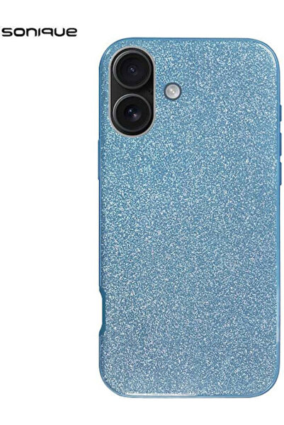 Other Σονίκ Λαμπερή Θήκη Σιλικόνης για Apple iPhone 16 Ανοιχτό Μπλε