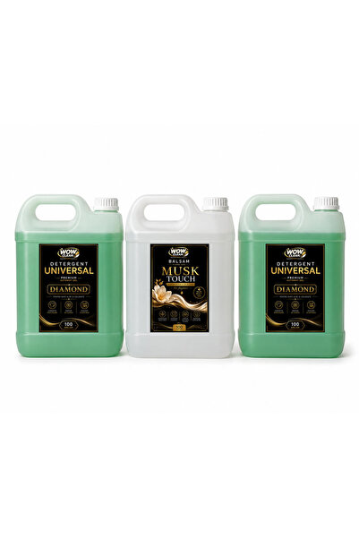wowclean.ro Pachet 2x Detergent Universal Diamond + 1x Balsam de rufe Musk Touch
