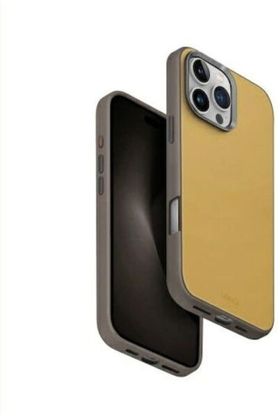 uniq Back Cover Synthetic Leather Yellow (iPhone 16 Pro Max)