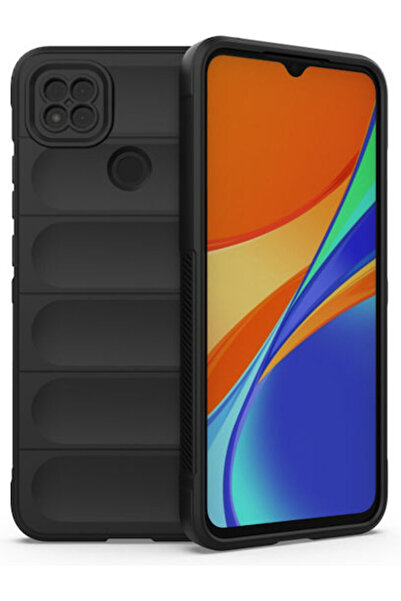 Techsuit Θωρακισμένη Πίσω Θήκη Σιλικόνης Μαύρη (Redmi 9C)