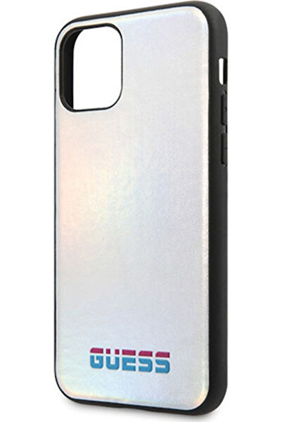 Guess Ιριδίζον Πλαστικό Ασημί Πίσω Κάλυμμα (iPhone 11 Pro Max) Κωδικός: GUHCN...