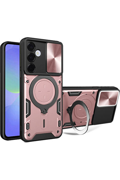 Techsuit Camguard Pro Πίσω Κάλυμμα Μεταλλικό Ροζ Χρυσό (Galaxy A36)