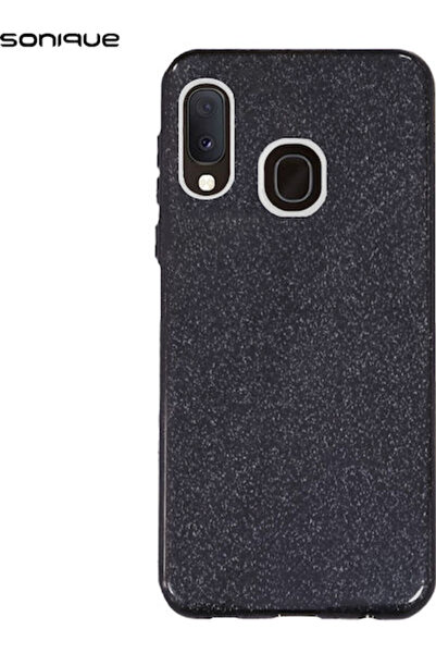 Other Σονίκ Λαμπερή Μαύρη Θήκη Πλάτης Σιλικόνης (Galaxy A20e)