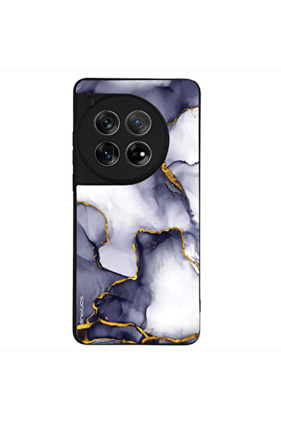 Other Θήκη Sonique Σειράς Μάρμαρο για Oneplus 12 5g Μωβ Γκρι