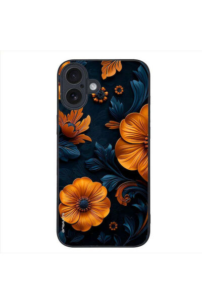 Other Θήκη Σειράς  "Λουλούδια 3D " Sonique για Apple iPhone 16 Plus Πορτοκαλί 01