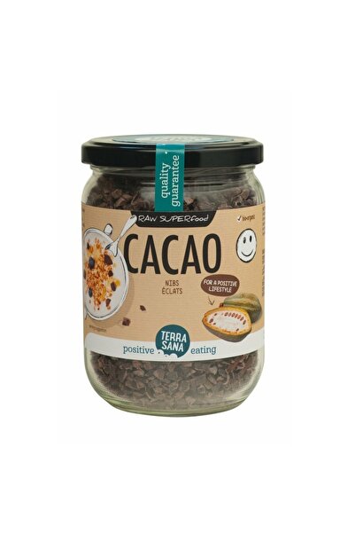 Terrasana Nibs de cacao crud organic, borcan 230 g
