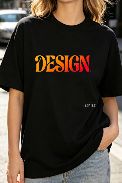 Fleck Womens T Shirts Design Text Graphic Oversized Casual Streetwear Style B...