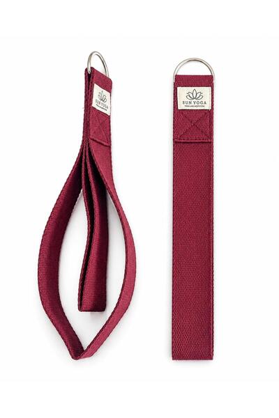 SUNYOGA Yoga Belt Pilates Stretching Strap with Metal Buckle for Stretching a...