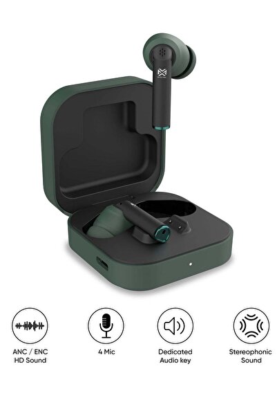 MYX PRO Tune Open-Ear True Wireless Earbuds MT 68G | ANC & ENC with 4 Microph...