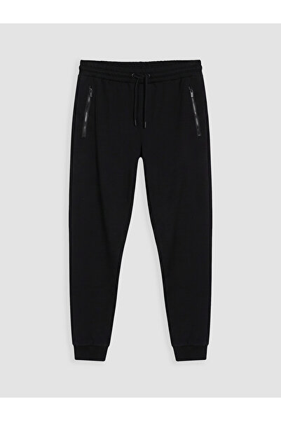LC Waikiki Black Regular Fit Men's Jogger Sweatpants