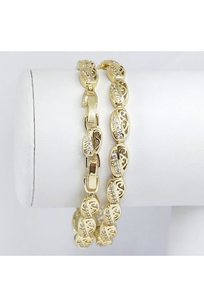 Milena BRATARA DAMA PLACATA CU AUR 14K -LUNGIME 19CM