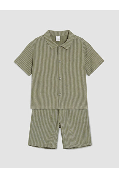 LC Waikiki Esvab • Modern & Stylish Striped Baby Boy Shorts Set