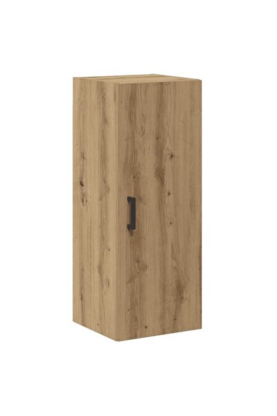 vidaxl Dulap pe perete stejar artizanal, 34,5x34x90 cm, lemn prelucrat