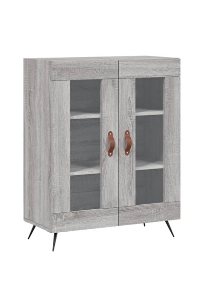 vidaxl Dulap, gri sonoma, 69,5x34x90 cm, lemn compozit