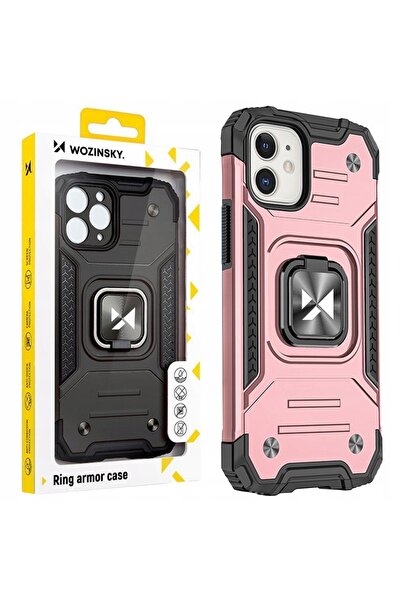 WOZINSKY Husă Armură cu Inel Magnetică Aurie pentru iPhone 14