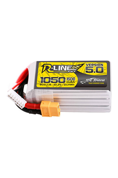 TATTU Baterie R-Line 5.0 1050mAh 22.2V 6S 150C XT60 Pentru drone de zbor