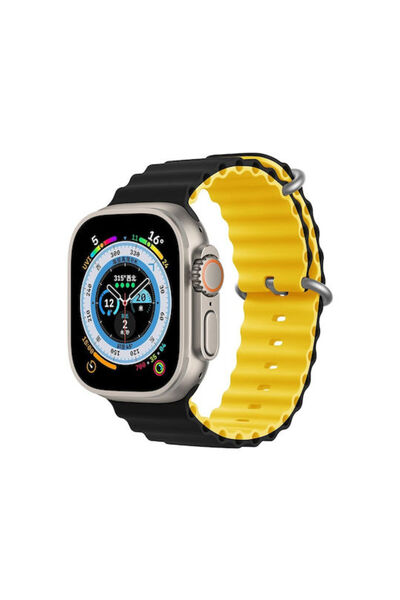 Devia Σειρά Deluxe Αθλητικό Λουράκι Σιλικόνης Μαύρο (Apple Watch 44/45/46mm/U...