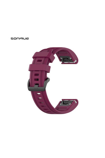 Other Λουράκι Σιλικόνης Sonique Μπορντό (Garmin Fenix 7S/5S/5S Plus/6S/6S Pro...