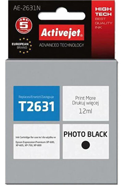Other Συμβατό μελάνι για εκτυπωτή inkjet Active Jet Epson T2631 12ml Μαύρο