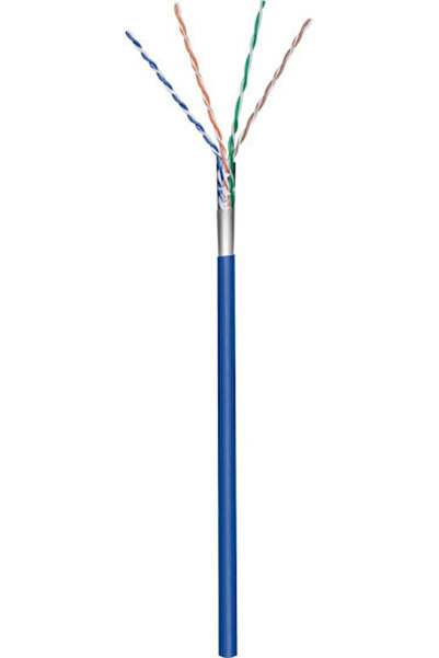 goobay Καλώδιο Ethernet F/UTP Cat.5e Gigabit χωρίς τερματισμό 100μ Μπλε Κωδικ...