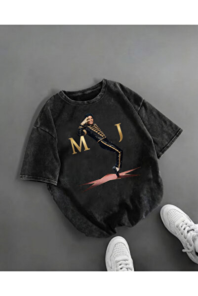 Touz Moda Majica sa printom Majkla Džeksona, periva, vintage, unisex, velika ...