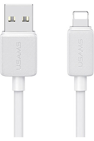 Usams Us-sj689 Καλώδιο USB-A σε Lightning 12W Λευκό 1μ (SJ689USB02)