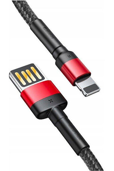 Baseus Cafule Πλεγμένο Καλώδιο USB-A σε Lightning Κόκκινο 1μ (CALKLF-G91)