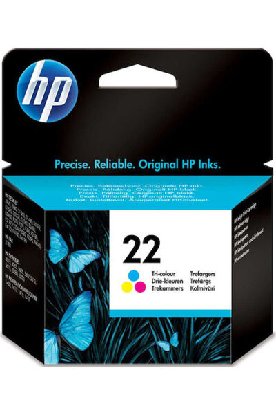 HP 22 Γνήσιο Μελάνι Εκτυπωτή InkJet Πολλαπλών Χρωμάτων (C9352AE)