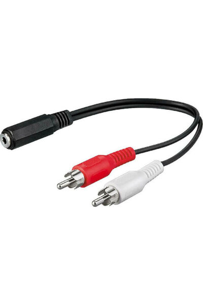 goobay Μετατροπέας 3.5mm / RCA θηλυκό σε 3.5mm / RCA αρσενικό 1 τεμάχιο 50092