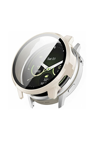 Techsuit Defense360 Pro + Προστατευτικό Οθόνης Garmin Venu 4 45mm Μπεζ