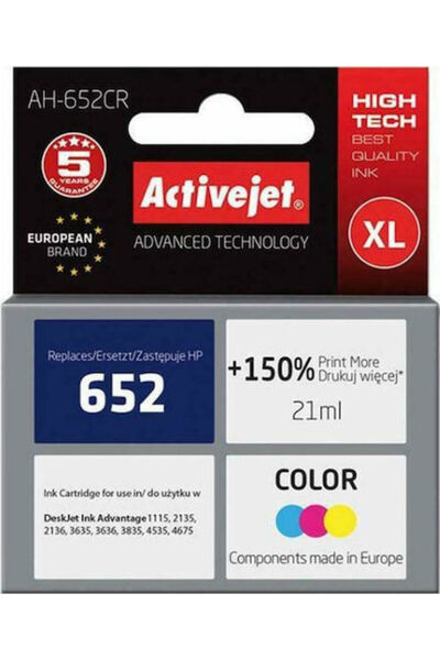 Other Συμβατό μελάνι για εκτυπωτές inkjet Active Jet HP 652 F6V24AE 500 Σελίδ...