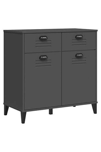 vidaxl Dulap „VIKEN”, gri antracit, 80x40x80 cm, lemn prelucrat