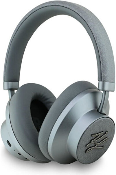 Karl Lagerfeld Ασύρματα ακουστικά Bluetooth πάνω από το αυτί με ανάγλυφα αρχι...