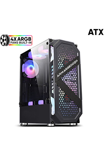 Armageddon Αρμαγκεντόν Τρίτρον Προ 200 Gaming Midi Tower Θήκη Υπολογιστή με Π...
