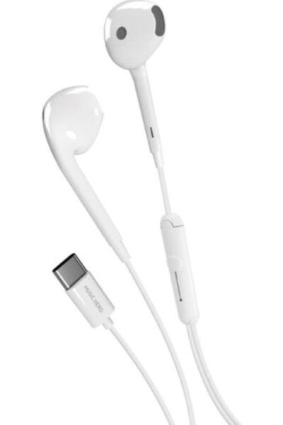 SBS Music Hero Ενδοωτικά Ακουστικά Handsfree με Σύνδεση USB-C Λευκά