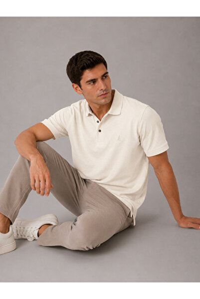 RAFF MAĞAZA Lyocell Rayon Fabric Blended Polo Collar T-Shirt
