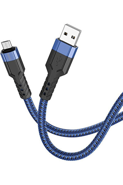 hoco. Hoco U110 1.2μ Πλεκτό Καλώδιο USB 2.0 σε micro USB Μπλε