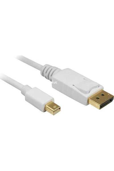 goobay Καλώδιο DisplayPort αρσενικό - mini DisplayPort αρσενικό 2μ Λευκό (52859)