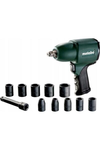 Metabo Impact Wrench, Metabo, 360 Nm, 6.2 bar, Green/Black