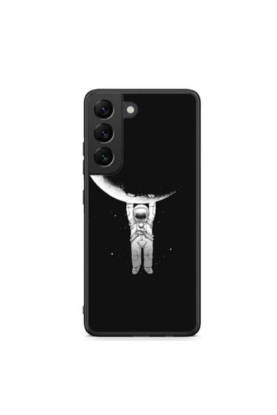 Other Samsung S22 Plus Swinging on the moon Black Glossy Θήκη